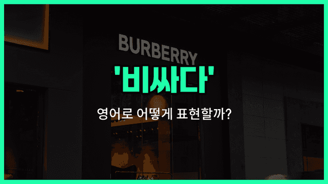 'costly' 영어표현