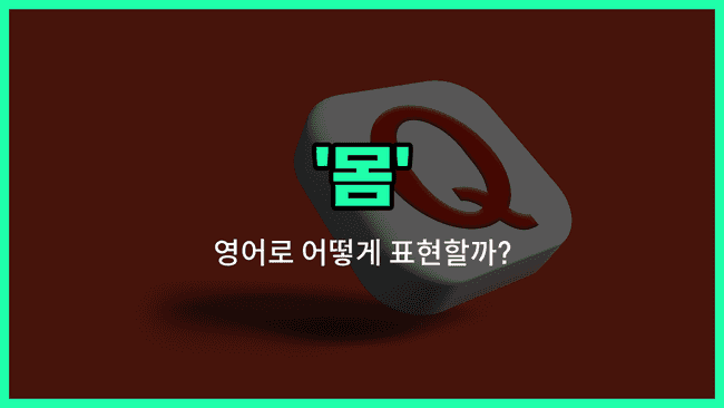 'body' 영어표현