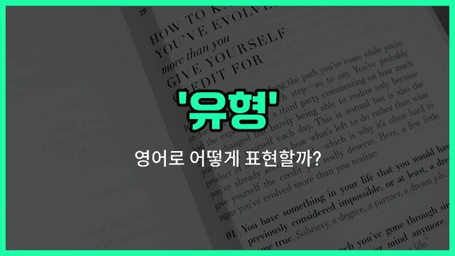 'type' 영어표현