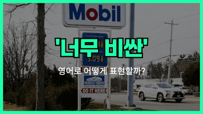 'overpriced' 영어표현