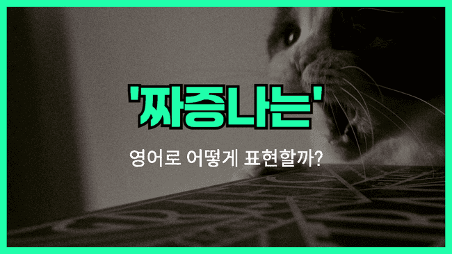 'frustrating' 영어표현
