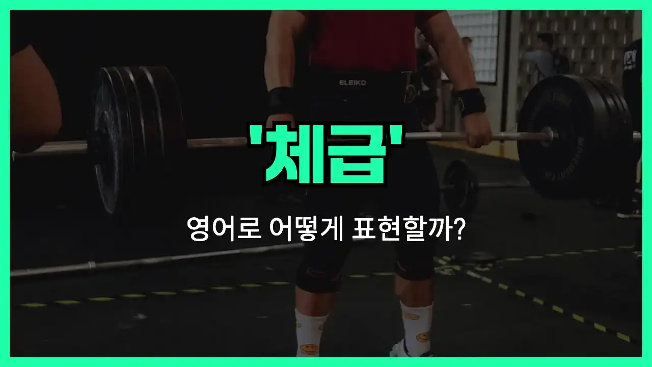 'weight class' 영어표현 썸네일