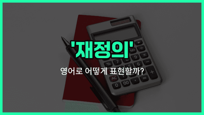 'fiscal' 영어표현