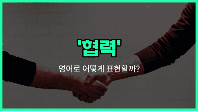 'partnership' 영어표현