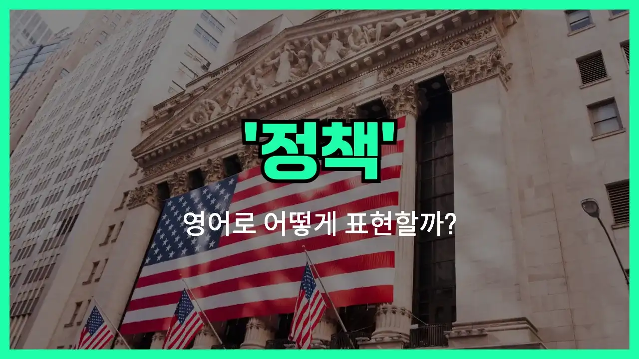 'policy' 영어표현 썸네일