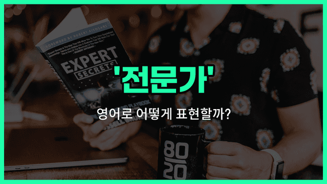 'expert' 영어표현