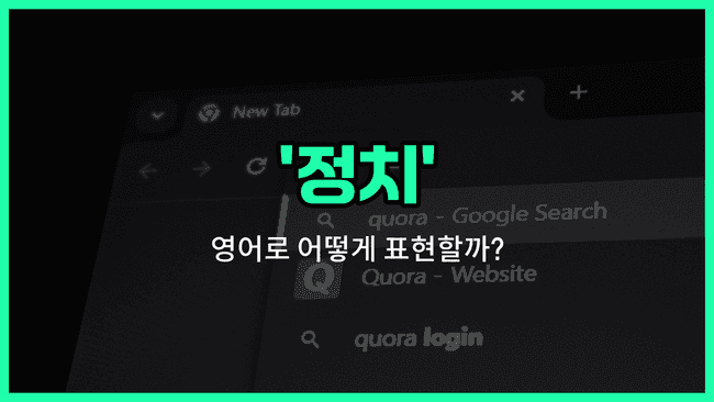 'political' 영어표현
