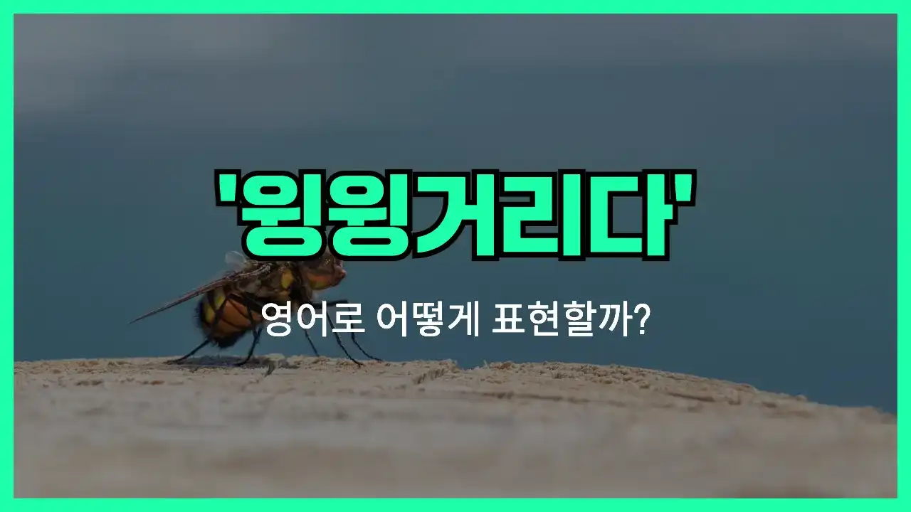 'buzz' 영어표현 썸네일
