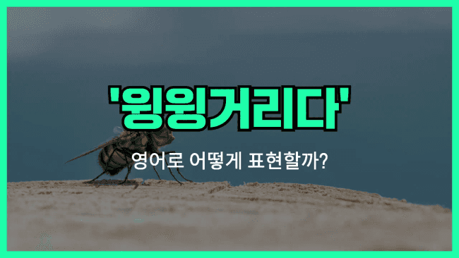 'buzz' 영어표현