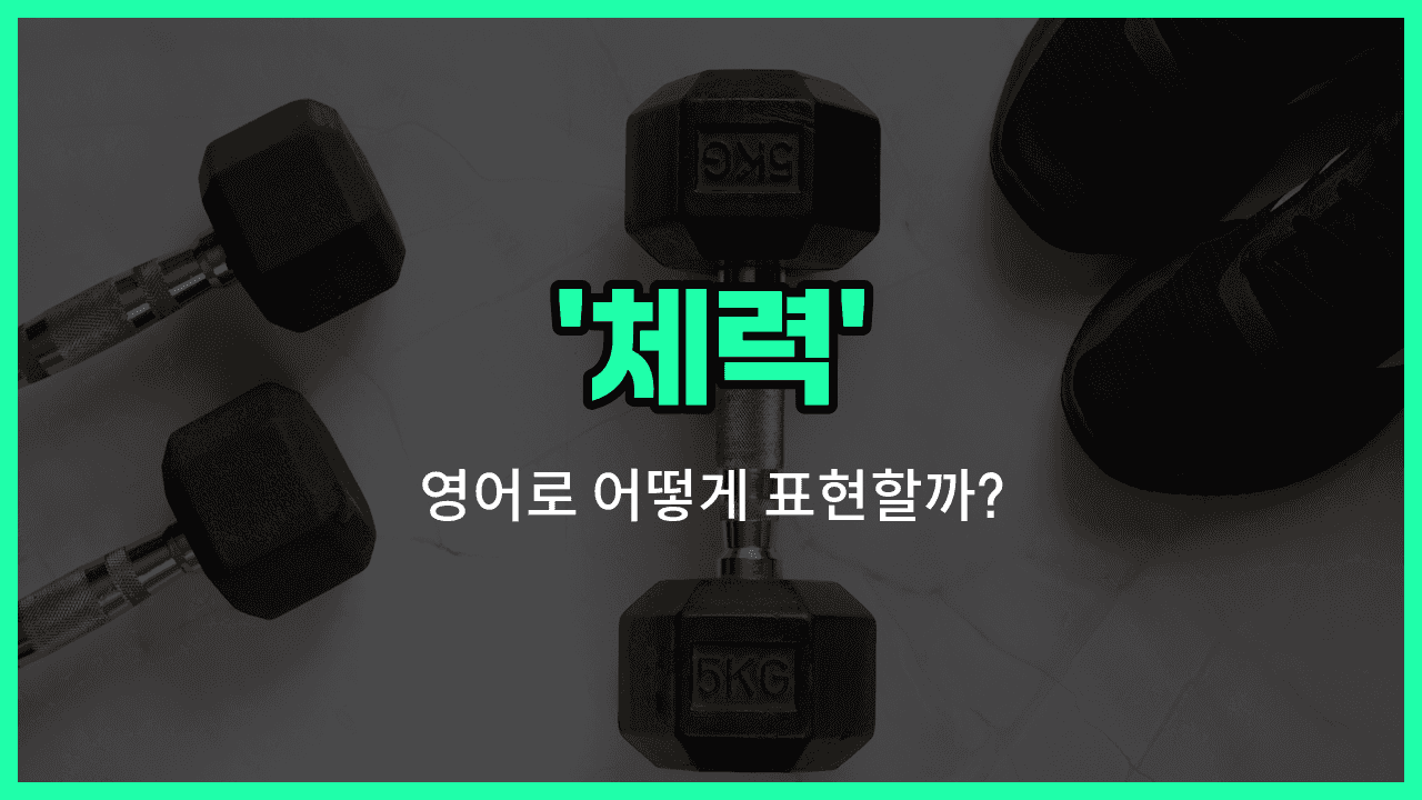 'fitness' 영어표현 썸네일