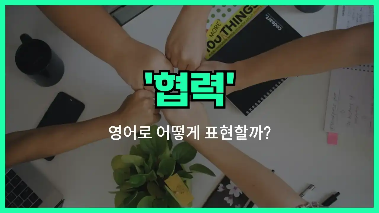 'cooperation' 영어표현 썸네일