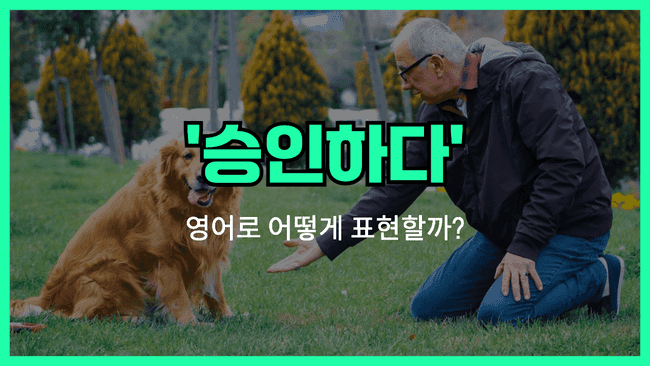 'approve' 영어표현 썸네일