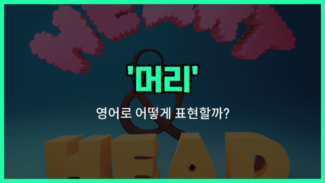 'head' 영어표현