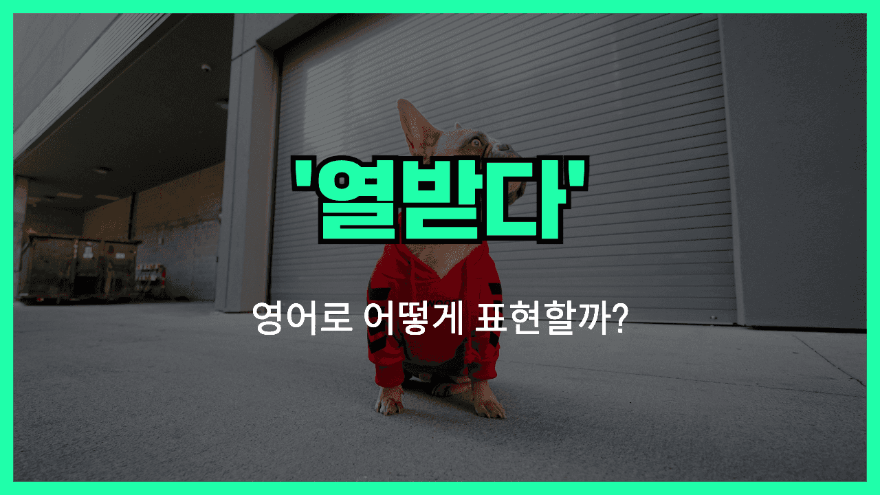 열받다 영어표현 썸네일