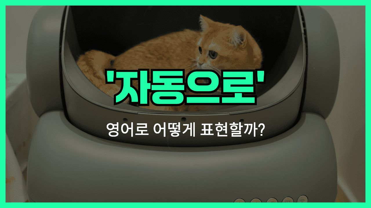 'automatically' 영어표현 썸네일