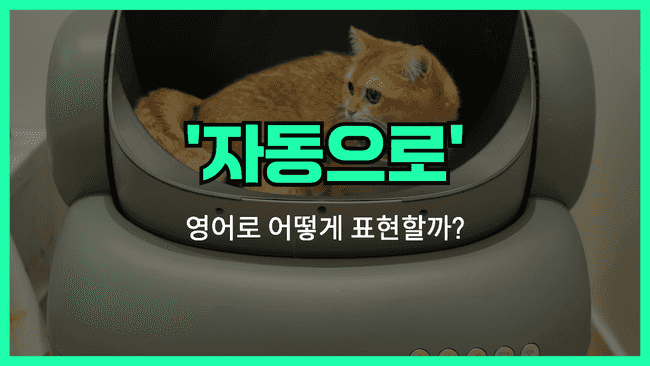 'automatically' 영어표현 썸네일